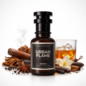 Urban Flame smoky tobacco inspired perfume bottle premium fragrance Smoky tobacco impression perfume long lasting warm masculine scent bottle Urban Flame tobacco vanilla inspired perfume luxury bottle Luxury inspired smoky tobacco men perfume premium style bottle Warm signature tobacco inspired perfume smoky fragrance bottle