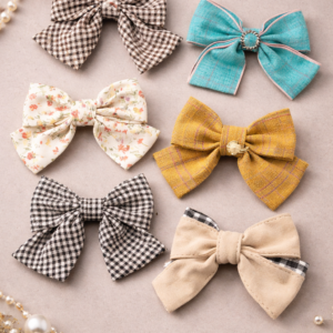 Premium Bow Alligator Clip for Girls